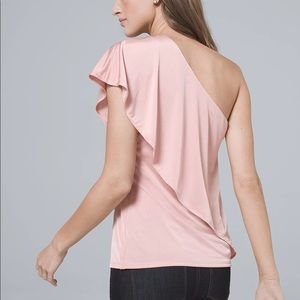 WHBM ONE-SHOULDER TOP